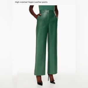 Babaton Agency Pant: High-waisted vegan leather pant